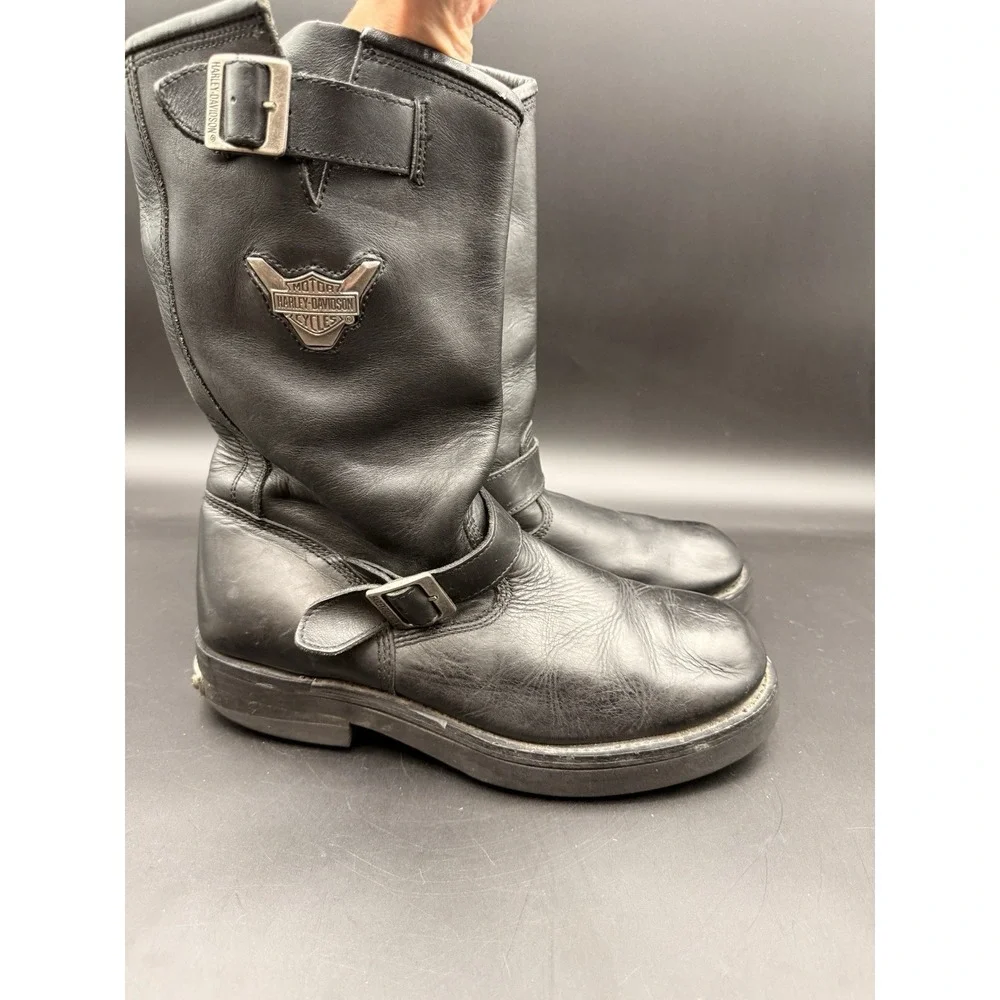 Vintage Harley Davidson‎ Engineer Motorycle Harness Boots Size 13 US